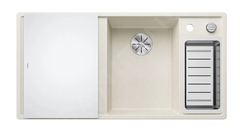 Blanco Axia III 6 - Fregadero De Silgranite, 1000x510 Mm, Con Control De Desagüe Y Accesorios, InFino, Blanco Suave 527045 4 Blanco Axia III 6 - Fregadero De Silgranite, 1000x510 Mm, Con Control De Desagüe Y Accesorios, InFino, Blanco Suave 527045 - Imagen 4