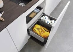 Blanco Select - Cubo De Basura Empotrado, Con Compartimento, Capacidad 49 L 526208 -Cocina Artículos Tienda 859b567be05e2c2d7cb3c3a3