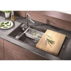 Blanco Axia III 6 - Fregadero De Silgranite, 1000x510 Mm, Con Control De Desagüe Y Con Accesorios, Negro 525849 10 Blanco Axia III 6 - Fregadero De Silgranite, 1000x510 Mm, Con Control De Desagüe Y Con Accesorios, Negro 525849 -Cocina Artículos Tienda 85eec614838dbc3e4ab03268