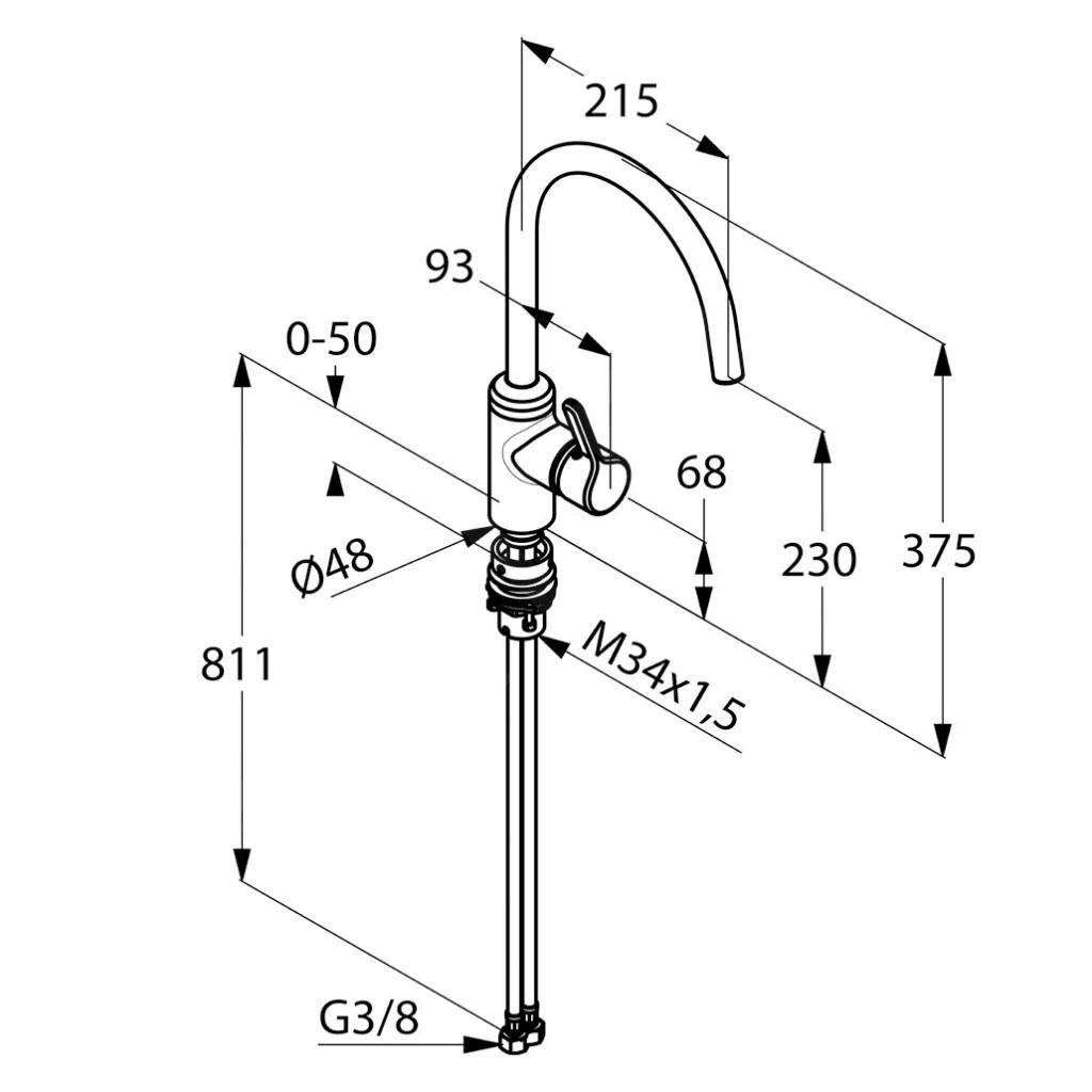 Kludi Bingo Star - Grifo Monomando De Fregadero Plegable Bajo Ventana, Cromo 428570578 2 Kludi Bingo Star - Grifo Monomando De Fregadero Plegable Bajo Ventana, Cromo 428570578 - Imagen 2