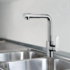 Paffoni Sly - Grifo De Fregadero Con Ducha Extraíble, Cromo SY185CR -Cocina Artículos Tienda 8b8e9b5050f818c466e4446e