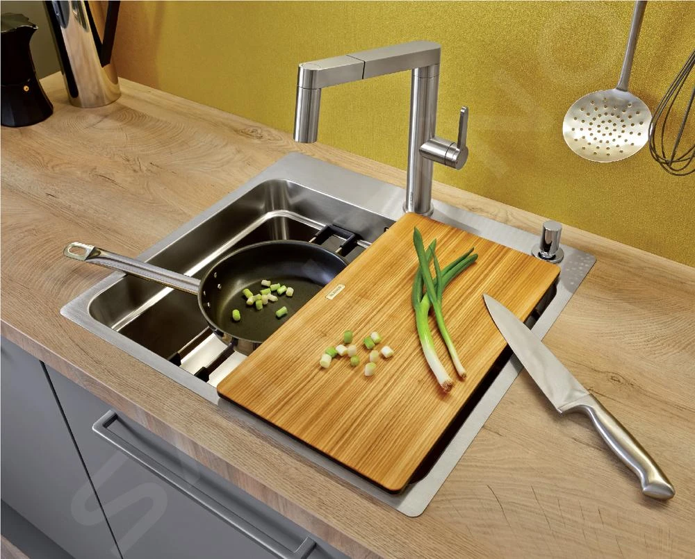 Blanco Accesorios - Tabla De Cortar Para Fregadero, Fresno 230700 5 Blanco Accesorios - Tabla De Cortar Para Fregadero, Fresno 230700 - Imagen 5