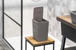 Aqualine Accesorios - Cubo De Basura Touch 8,5 L, Terra TRN-183-05 -Cocina Artículos Tienda 8d29cfaa2f80216bd3d313f1