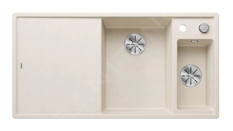 Blanco Axia III 6 - Fregadero De Silgranite, 1000x510 Mm, Con Control De Desagüe Y Accesorios, InFino, Blanco Suave 527045 1 Blanco Axia III 6 - Fregadero De Silgranite, 1000x510 Mm, Con Control De Desagüe Y Accesorios, InFino, Blanco Suave 527045