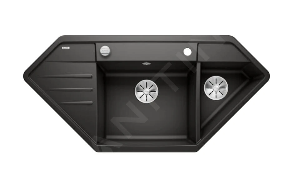 Blanco Lexa 9 - Fregadero De Silgranite, 1070x510 Mm, Con Control De Desagüe, Negro 525910 1 Blanco Lexa 9 - Fregadero De Silgranite, 1070x510 Mm, Con Control De Desagüe, Negro 525910