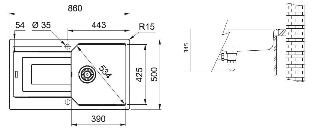 Franke Urban - Fregadero De Fragranita UBG 611-86, 860x500 Mm, Cachemira 114.0582.824 2 Franke Urban - Fregadero De Fragranita UBG 611-86, 860x500 Mm, Cachemira 114.0582.824 - Imagen 2