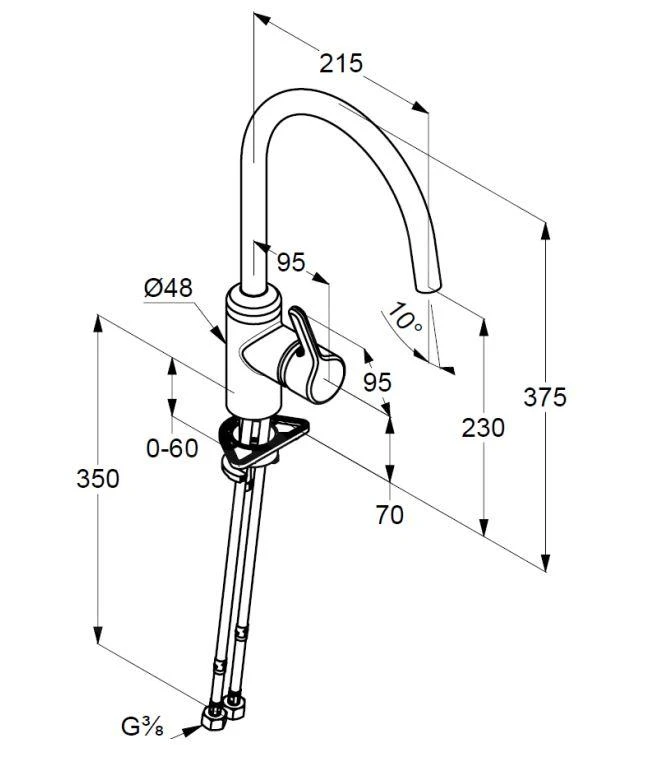 Kludi Bingo Star - Grifo De Fregadero, Negro Mate 428033978 2 Kludi Bingo Star - Grifo De Fregadero, Negro Mate 428033978 - Imagen 2