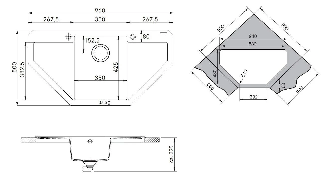 Franke Maris - Fregadero De Fragranite MRG 612 E, 960x500 Mm, Cachemira 114.0494.648 2 Franke Maris - Fregadero De Fragranite MRG 612 E, 960x500 Mm, Cachemira 114.0494.648 - Imagen 2
