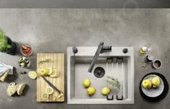 Blanco Etagon 6 - Fregadero De Silgranite, 600x510 Mm, Con Accesorios, InFino, Blanco Suave 527076 -Cocina Artículos Tienda 9a35b1cb323c74bdfe815b2b