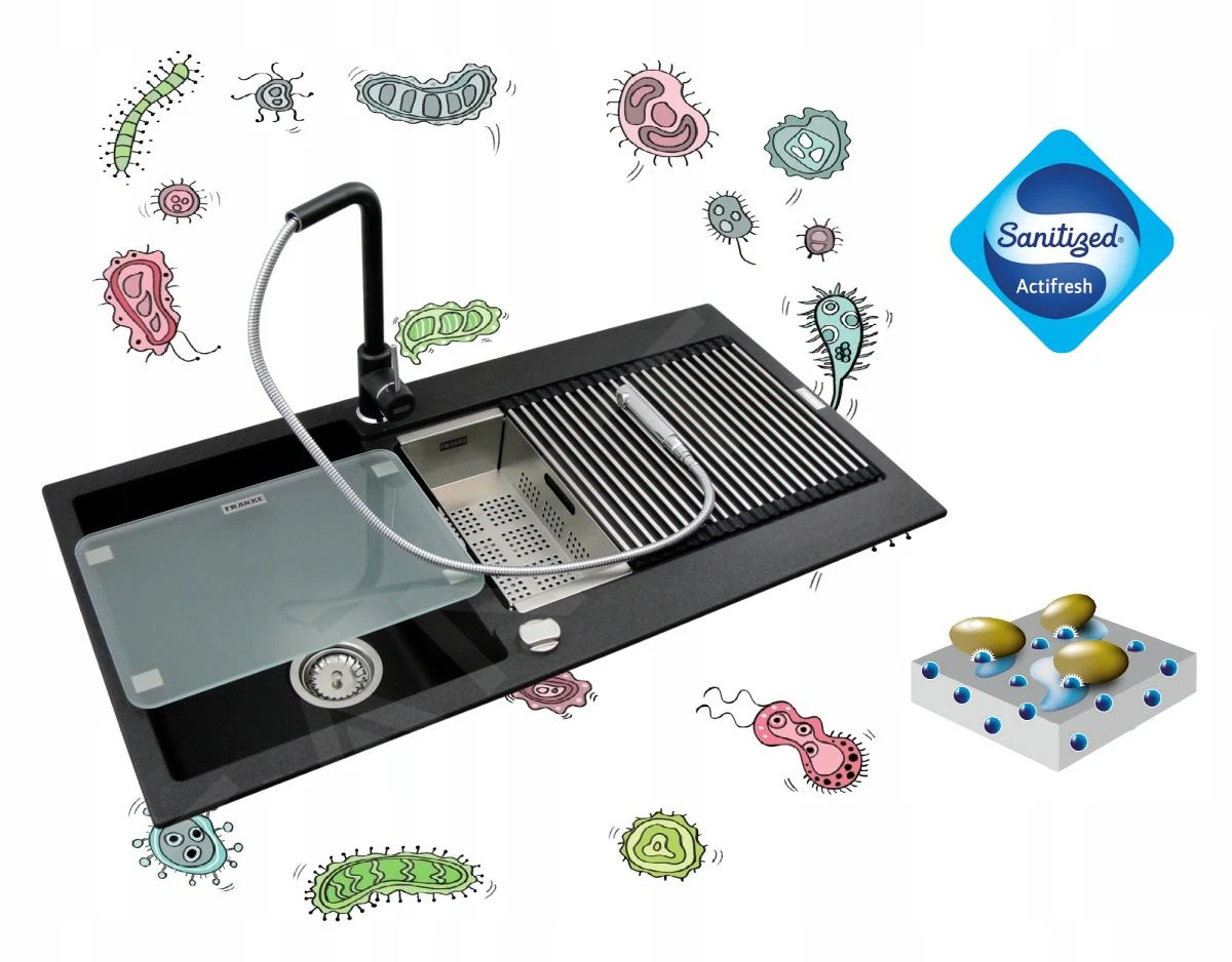 Franke Conjuntos De Cocina - Conjunto G224, Fregadero De Fragranite CNG 611-78 TL/7 Y Grifo Samoa, Cachemira/cromo 114.0650.799 6 Franke Conjuntos De Cocina - Conjunto G224, Fregadero De Fragranite CNG 611-78 TL/7 Y Grifo Samoa, Cachemira/cromo 114.0650.799 - Imagen 6