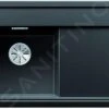 Blanco Zenar 45 - Fregadero De Silgranite, 860x510 Mm, Con Control De Desagüe, Negro 526034