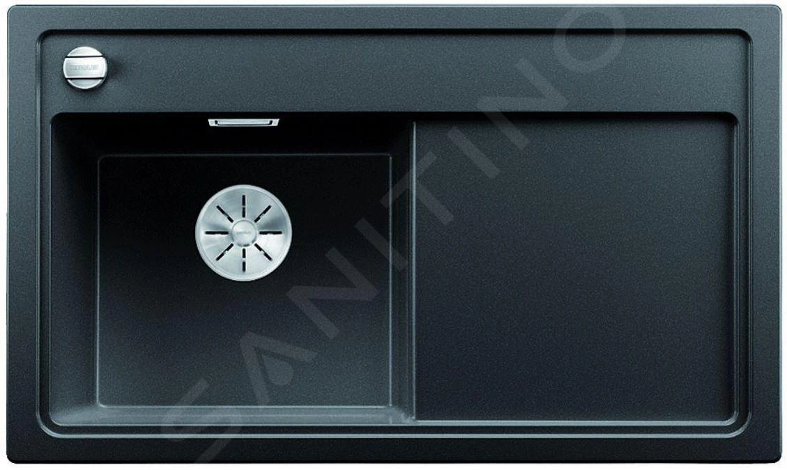 Blanco Zenar 45 - Fregadero De Silgranite, 860x510 Mm, Con Control De Desagüe, Negro 526034 1 Blanco Zenar 45 - Fregadero De Silgranite, 860x510 Mm, Con Control De Desagüe, Negro 526034