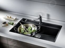 Blanco Dalago 8 - Fregadero De Silgranite, 815x510 Mm, Con Control De Desagüe, Negro 525877 -Cocina Artículos Tienda a184924170fac6ae612ecb37