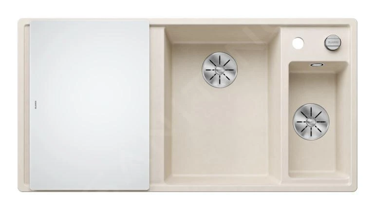 Blanco Axia III 6 - Fregadero De Silgranite, 1000x510 Mm, Con Control De Desagüe Y Accesorios, InFino, Blanco Suave 527045 3 Blanco Axia III 6 - Fregadero De Silgranite, 1000x510 Mm, Con Control De Desagüe Y Accesorios, InFino, Blanco Suave 527045 - Imagen 3