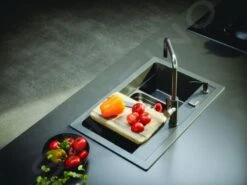 Alveus Atrox - Fregadero De Granito 790x500 Mm, Con Control De Desagüe, Concrete 1132001 -Cocina Artículos Tienda a41c327b220870dd4b607eda