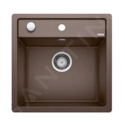 Blanco Dalago 5 - Fregadero De Silgranite, 505x500 Mm, Con Control De Desagüe, Café 518536