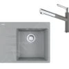 Franke Conjuntos De Cocina - Conjunto G223, Fregadero De Fragranite CNG 611-62 TL/7 Y Grifo FC 3055.084, Piedra Gris 114.0650.777