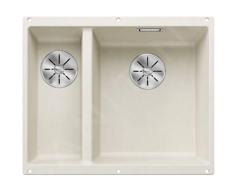 Blanco Subline 340/160 - Fregadero De Silgranite, 555x460 Mm, Seno A La Derecha, InFino, Blanco Suave 527163 1 Blanco Subline 340/160 - Fregadero De Silgranite, 555x460 Mm, Seno A La Derecha, InFino, Blanco Suave 527163