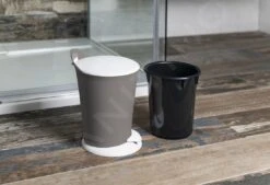 Aqualine Accesorios - Cubo De Basura Pedal 6 L, Terra/blanco TRN-079-05 -Cocina Artículos Tienda a97dac7320312001e19ba32c