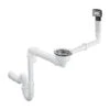 Hansgrohe Juegos De Desagüe - Conjunto De Desagüe Con Rebosadero Para Fregadero De Un Seno, Cromo 43927000