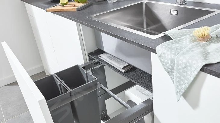 Grohe Blue Home - Cubo De Basura Extraíble 300 Mm, Dividido 15/15 L 40855000 5 Grohe Blue Home - Cubo De Basura Extraíble 300 Mm, Dividido 15/15 L 40855000 - Imagen 5