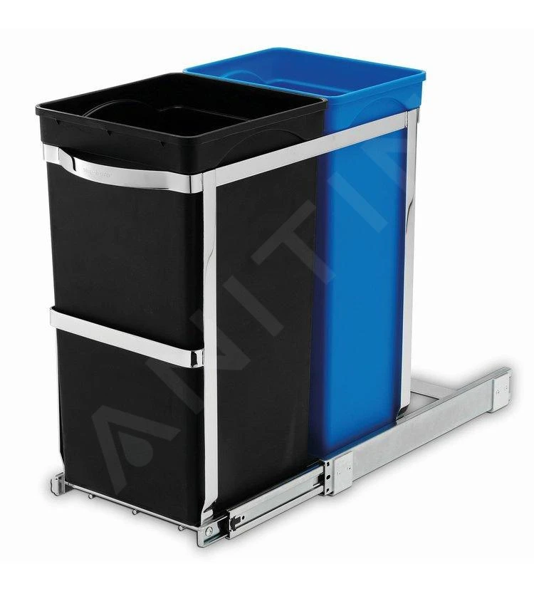 Simplehuman Cubos De Basura - Cubo De Basura Extraíble, Dividido 20/15 L CW1016 1 Simplehuman Cubos De Basura - Cubo De Basura Extraíble, Dividido 20/15 L CW1016