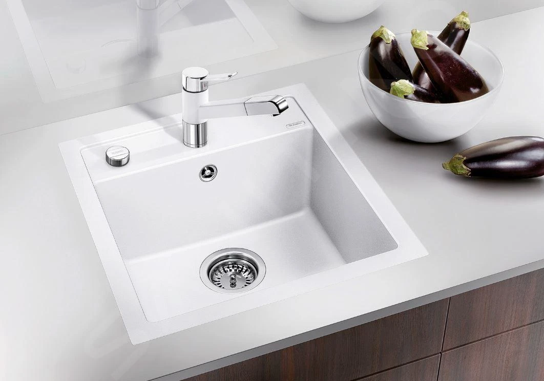 Blanco Dalago 45 - Fregadero Silgranite, 500x455 Mm, Con Control De Desagüe, Blanco 517169 3 Blanco Dalago 45 - Fregadero Silgranite, 500x455 Mm, Con Control De Desagüe, Blanco 517169 - Imagen 3