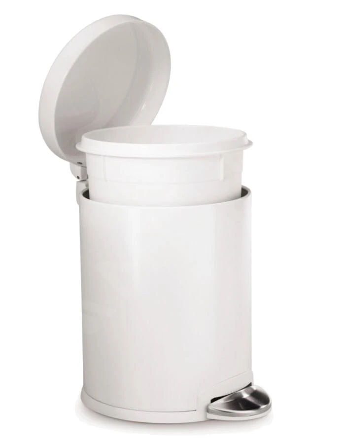 Simplehuman Cubos De Basura - Cubo De Basura 4,5 L, Blanco CW1853CB 4 Simplehuman Cubos De Basura - Cubo De Basura 4,5 L, Blanco CW1853CB - Imagen 4