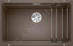 Blanco Etagon 700 - Fregadero De Silgranite, 730x460 Mm, Con Correderas, Café 525176