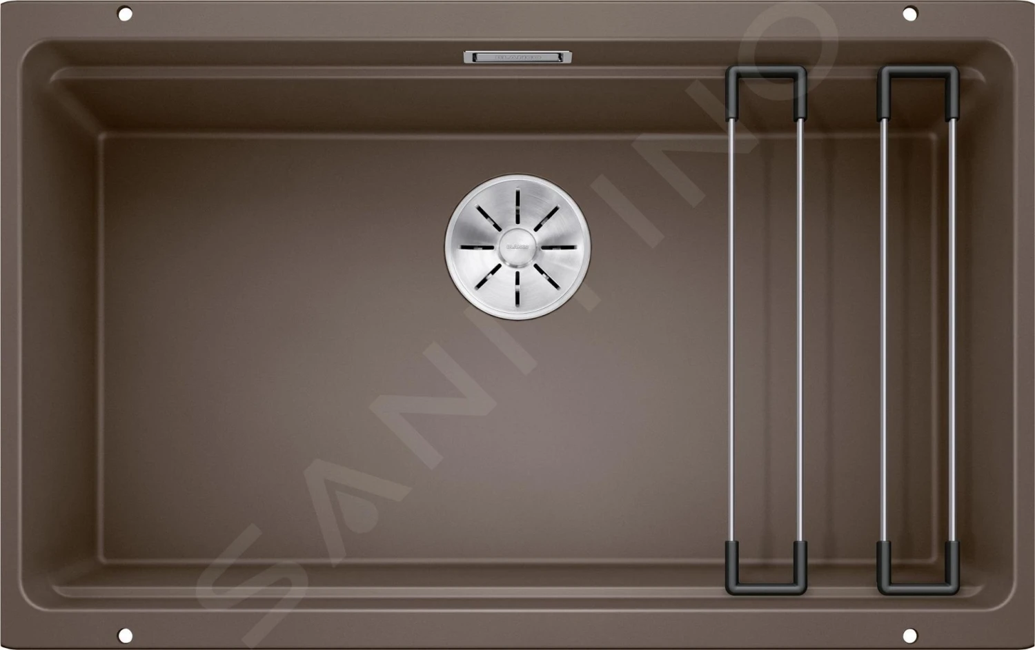 Blanco Etagon 700 - Fregadero De Silgranite, 730x460 Mm, Con Correderas, Café 525176 1 Blanco Etagon 700 - Fregadero De Silgranite, 730x460 Mm, Con Correderas, Café 525176