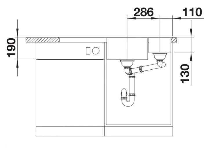 Blanco Axia III 6 - Fregadero De Silgranite, 1000x510 Mm, Con Control De Desagüe Y Con Accesorios, Negro 525849 3 Blanco Axia III 6 - Fregadero De Silgranite, 1000x510 Mm, Con Control De Desagüe Y Con Accesorios, Negro 525849 - Imagen 3