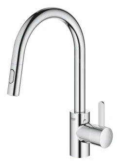 Grohe Eurosmart Cosmopolitan - Grifo De Fregadero Con Ducha Extraíble, Cromo 31481001 -Cocina Artículos Tienda c1d05ec2258a90d688ca662e