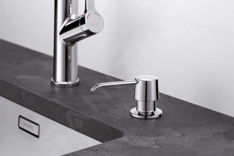 Blanco Accesorios - Dispensador De Detergente Yano, Cromo 524256 3 Blanco Accesorios - Dispensador De Detergente Yano, Cromo 524256 - Imagen 3