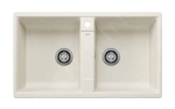 Blanco Zia 9 - Fregadero De Silgranite, 860x500 Mm, Blanco Suave 527210