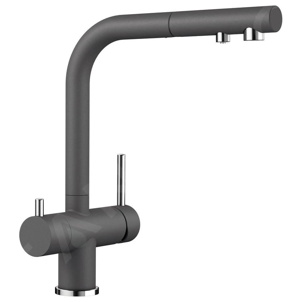 Blanco Fontas S II - Grifo De Fregadero Con Salida Extraíble Y Filtración, Roca Gris 525207 1 Blanco Fontas S II - Grifo De Fregadero Con Salida Extraíble Y Filtración, Roca Gris 525207