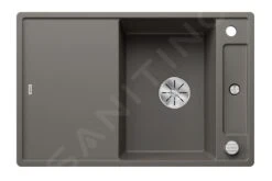 Blanco Axia III 45 - Fregadero De Silgranite, 780x510 Mm, Con Accesorios, InFino, Gris 527218