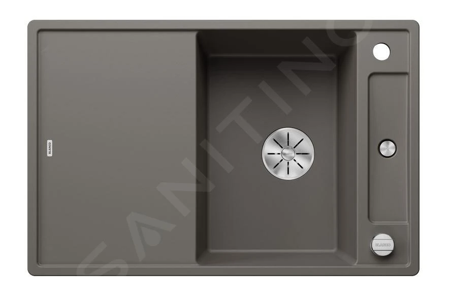 Blanco Axia III 45 - Fregadero De Silgranite, 780x510 Mm, Con Accesorios, InFino, Gris 527218 1 Blanco Axia III 45 - Fregadero De Silgranite, 780x510 Mm, Con Accesorios, InFino, Gris 527218