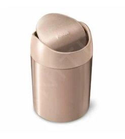 Simplehuman Cubos De Basura - Cubo De Basura Mini Para Mesa 1,5 L, Rose Gold CW2085