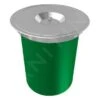 Franke KEA - Cubo De Basura Integrado E12, Verde/acero Inoxidable 134.0035.042