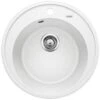 Blanco Riona 45 - Fregadero De Silgranite, Diámetro 500 Mm, Blanco 521398