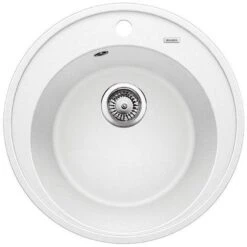 Blanco Riona 45 - Fregadero De Silgranite, Diámetro 500 Mm, Blanco 521398