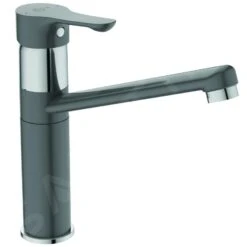 Ideal Standard Alpha - Grifo De Cocina, Gris Mate/cromo BC813U8
