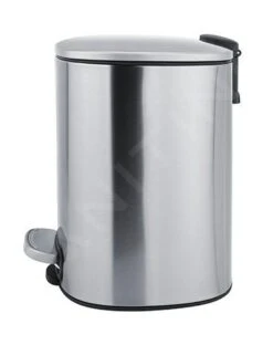 Nimco Cubos De Basura - Cubo De Basura 5 L, Acero Inoxidable Mate KOS 9005-10 -Cocina Artículos Tienda d23ef4a1b224f4a3809f9021