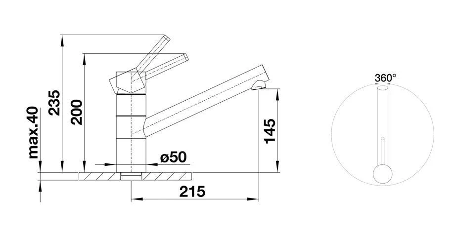 Blanco Tivo - Grifo De Fregadero, Plegable Bajo Ventana, Cromo 518409 2 Blanco Tivo - Grifo De Fregadero, Plegable Bajo Ventana, Cromo 518409 - Imagen 2