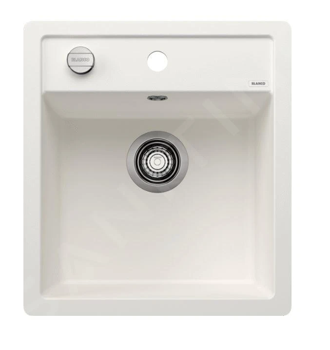 Blanco Dalago 45 - Fregadero Silgranite, 500x455 Mm, Con Control De Desagüe, Blanco 517169 1 Blanco Dalago 45 - Fregadero Silgranite, 500x455 Mm, Con Control De Desagüe, Blanco 517169