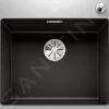 Blanco Subline 500 - Fregadero De Silgranite, 543x510 Mm, Con Control De Desagüe, Negro 525999