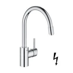 Grohe Concetto - Grifo De Fregadero Con Ducha Extraíble, Cromo 31212003