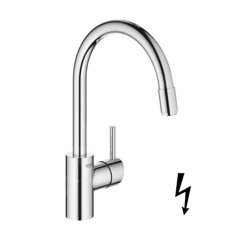 Grohe Concetto - Grifo De Fregadero Con Ducha Extraíble, Cromo 31212003 1 Grohe Concetto - Grifo De Fregadero Con Ducha Extraíble, Cromo 31212003