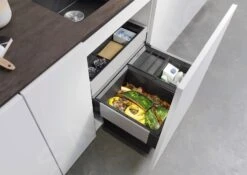 Blanco Select - Cubo De Basura Empotrado, Con Compartimento, Capacidad 46 L 526210 -Cocina Artículos Tienda e05451b1ae453655f70e5006