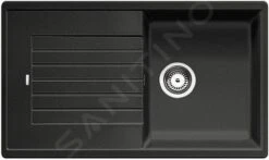 Blanco Zia 5 - Fregadero De Silgranite, 860x500 Mm, Negro 526016